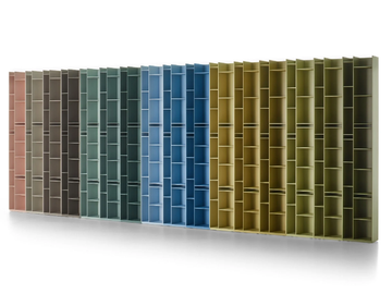 RANDOM 2C-3C - Divider modular wood fibre bookcase by MDF Italia - view 2
